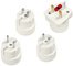 LogiLink Reise-Adapter-Set (EU/UK/US), weiß