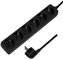 LogiLink Multiprise, 6 prises, sans interrupteur, noir