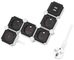 LogiLink Bloc multiprises flexible, avec 2x USB, noir/blanc
