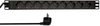 LogiLink 19" Steckdosenleiste, 9-fach, ohne Schalter, grau