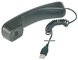 DIGITUS Combiné téléphonique USB, noir, Plug-and-Play