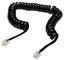 DIGITUS Cordon téléphonique spiralé, RJ10, 4,0 m