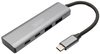 DIGITUS Hub USB-C, 4 ports, 2x USB A + 2x USB-C, gris foncé