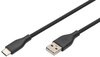 DIGITUS Câble USB 2.0 silicone, USB-C - USB-A, 2,0 m, noir