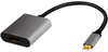 LogiLink Câble adaptateur USB-C - Displayport, noir/gris