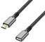 LogiLink Rallonge USB 3.2 Gen2, boîtier alu, 1 m, noir/gris