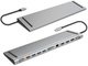 LogiLink USB 3.2 (Gen 2) Docking Station, 12-Port, silber