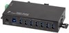 LogiLink Hub industriel USB 3.0, 7 ports, noir