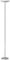 UNiLUX Lampadaire à LED FIRST, gris métallisé