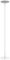 UNiLUX Lampadaire à LED LEDDY, hauteur: 1.800 mm, blanc