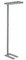 MAUL Lampadaire à LED MAULjuvis, dimmable, socle, argent