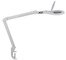 MAUL Lampe loupe à LED MAULmakro, pied de serrage, blanc