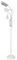 KLEIBER Lampe LED sur pied avec pince & loupe, blanc