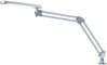 Hansa Lampe de bureau à LED 4 Stars, avec pince, argent