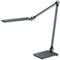 Hansa Lampe de bureau à LED "Wave", socle, gris métallique