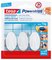 tesa Powerstrips Crochet adhésif SMALL, ovale, blanc
