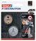 tesa Powerbutton Crochet adhésif Universal small, chrome