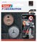 tesa Powerbutton Crochet adhésif Universal medium, chrome