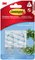 3M Command Crochet, oval, plastique, transparent, taille: M