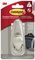 3M Command Crochet en métal "Classic", taille L, argent