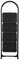 Bradas Escabeau pliable en acier, 4 niveaux, noir