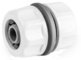 Bradas Connecteur de tuyau WHITE LINE, 3/4" sur 1/2", blanc