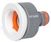 Bradas Nez de robinet WHITE LINE, 1/2" + 3/4", gris/blanc
