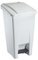 CEP Poubelle mobile à pédale en plastique, 60 litres, blanc