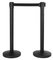 Securit Système d'accueil RETRACTABLE, noir, set de 2