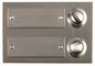 UniTEC Bouton pour sonnette, en zinc moulé, 2 boutons