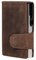 CLICKSAFE Porte-monnaie avec porte-cartes, cuir Hunter, brun