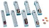 WEDO Barette à monnaie pour 10 centimes, gris clair