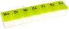 FIRST AID ONLY Pilulier semainier, plastique, blanc/vert