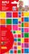 APLI kids Gommettes "Carré" couleurs métallisées, assorti