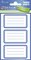 ZDesign SCHOOL Etiquettes livres "bordures", bleu