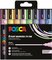 POSCA Marqueur à pigment PC-5M, étui de 8, couleurs pastel