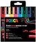 POSCA Marqueur à pigment PC-5BR BRUSH, étui de 8, assorti