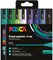 POSCA Marqueur à pigment PC-5M, étui de 8, couleurs froides