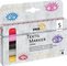 KREUL Feutre textile Glitter, set médium de 5