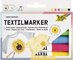 folia Marqueur pour textiles, set de 6, assorti