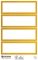 ZDesign HOME Étiquette, cadre doré, 70 x 21 mm