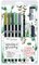 Tombow Kit pour aquarelle "Greenery", 11 pièces