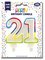 Clairefontaine Bougie nombre "Pailletée", numéro 21