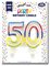 Clairefontaine Bougie nombre "Pailletée", numéro 50