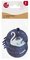 SUSY CARD Etiquette cadeau rond "Swan lake dark blue"