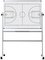 Bi-Office Tableau blanc mobile, basket, 1.200 x 900 mm