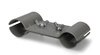 cartrend Etau - collier double pour mât, en acier, gris