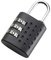 JSA Cadenas à combinaison, combinaison à 3 chiffres, noir