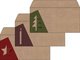 sigel Set d'enveloppes à motif de Noël "Cut-out style", long