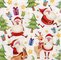 PAPSTAR Serviette à motif de Noël "Happy Santa"